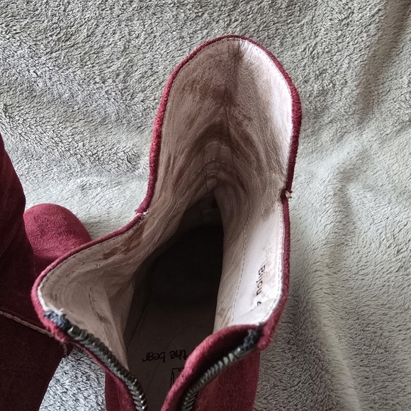 Shoe The Bear Bijou burgundy suede ankle boots size 8 - Picture 11 of 14
